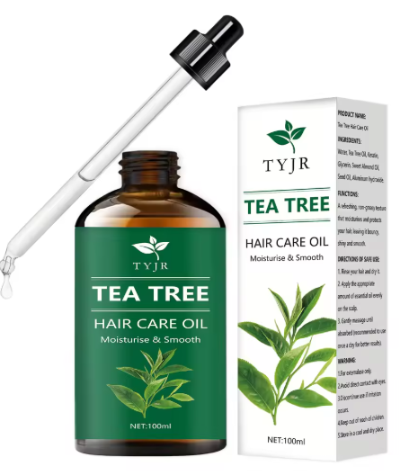 Huile essentielle d'arbre à thé (Théier) pour soins de la peau/cuir chevelu, massage .