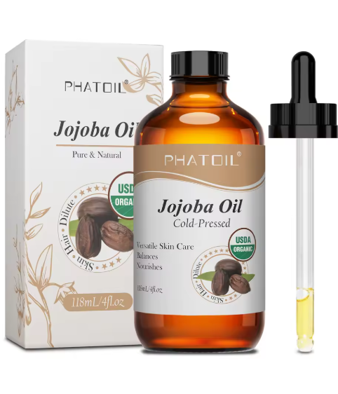 Huile de jojoba 118ML bio, pressée à froid, huile hydratante pour le visage, les cheveux, la peau