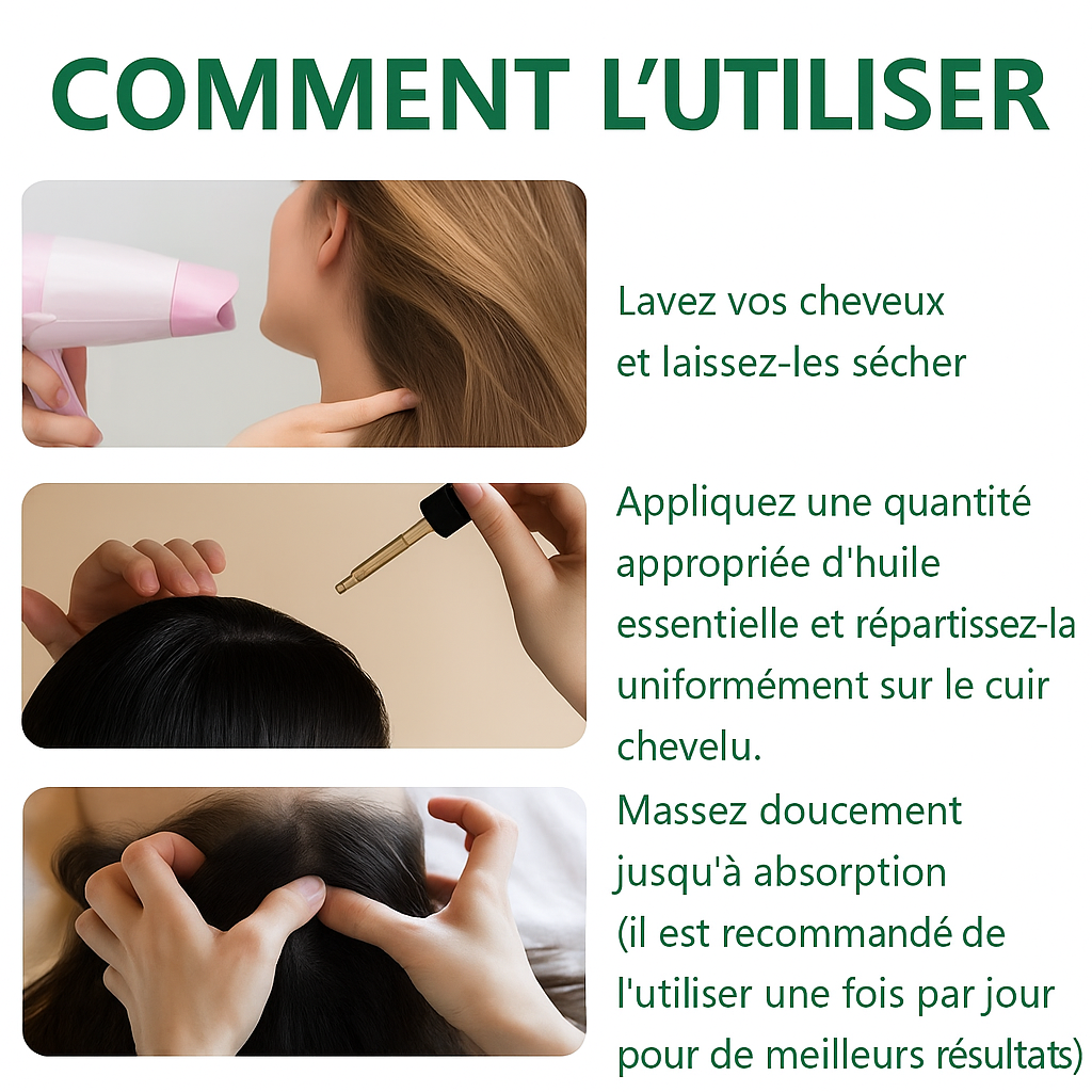 Huile essentielle d'arbre à thé (Théier) pour soins de la peau/cuir chevelu, massage .