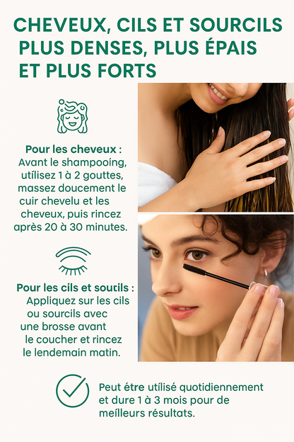 Huile de ricin bio, 236ML, huile essentielle non raffinée pressée à froid