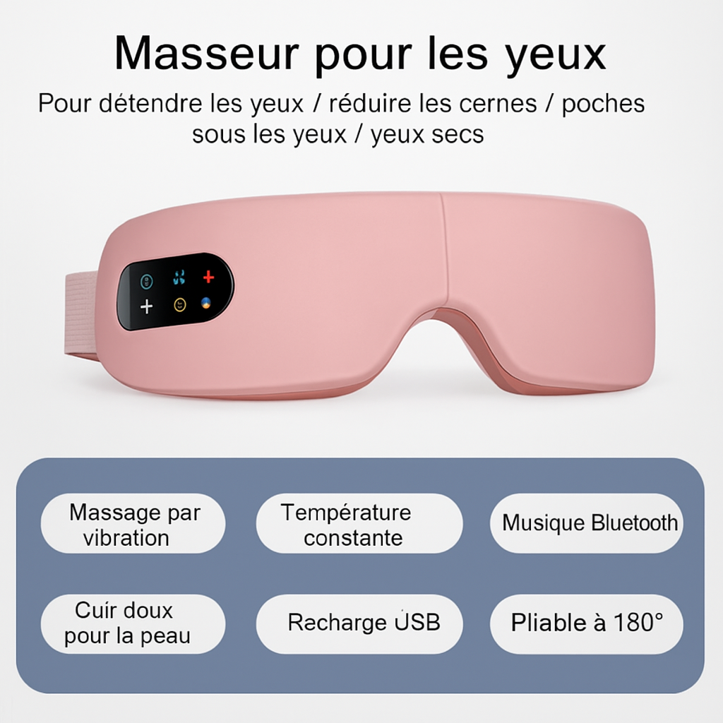 Masseur oculaire 4D,  Massage pour les yeux, réduit la fatigue, les rides