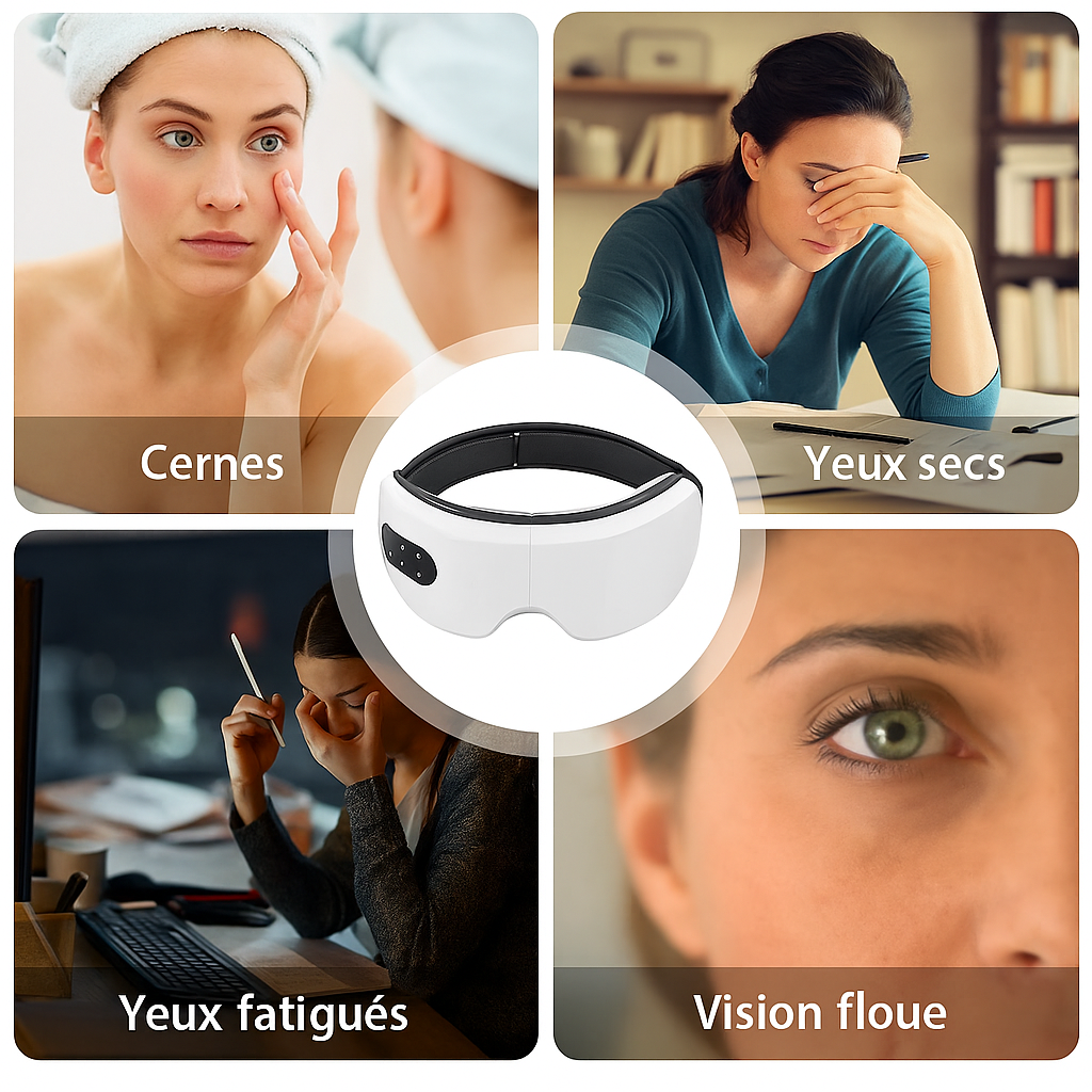 Masseur oculaire 4D,  Massage pour les yeux, réduit la fatigue, les rides